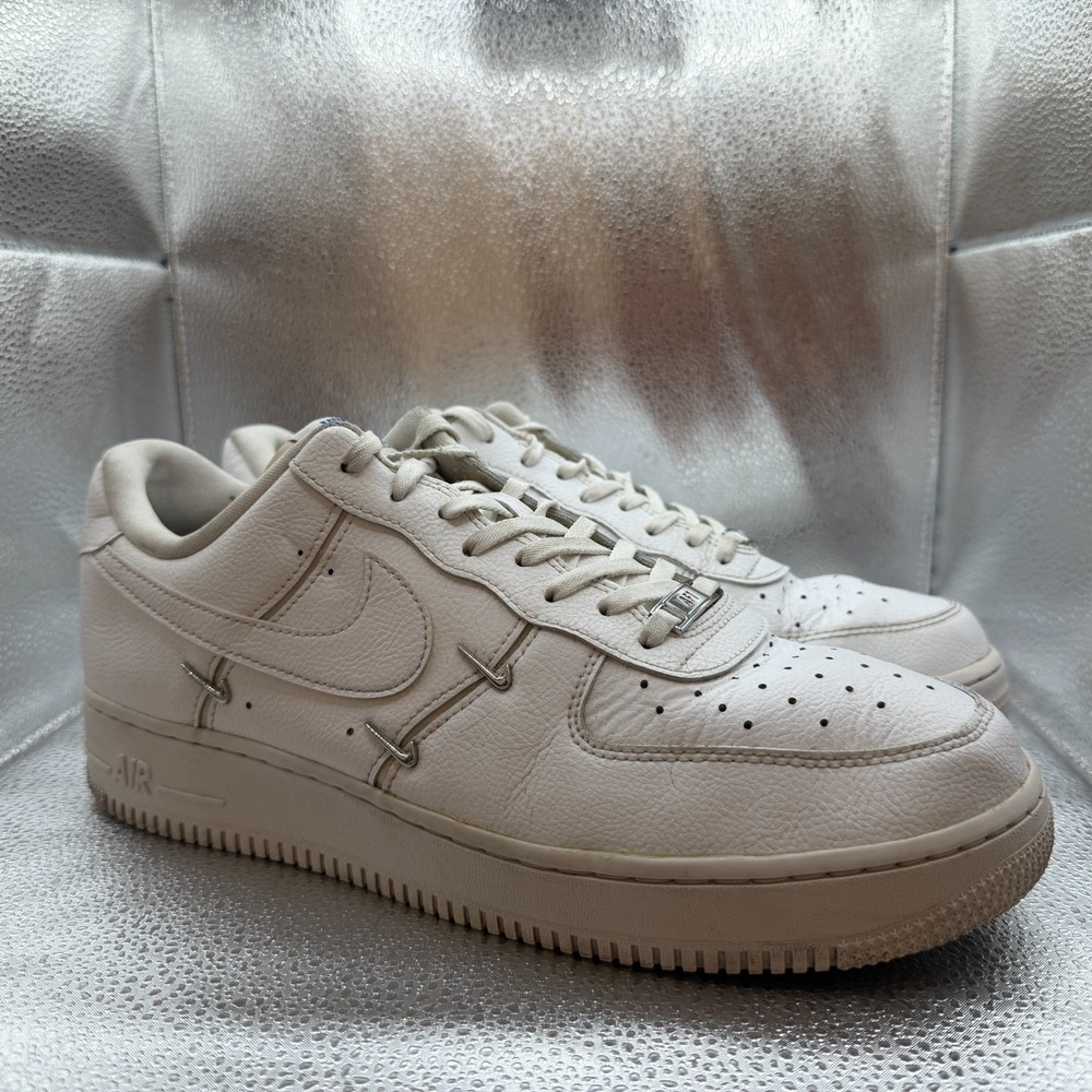 Size 12 Nike Air Force 1 '07 LX Sisterhood White Silver Womens Shoes CT1990-100